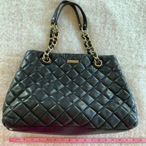 Kate Spade Quilted bag w/gold chain strap